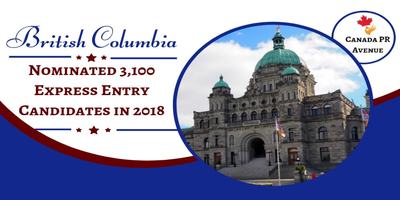 British Columbia Nominated 3,100 Express Entry Candidates in 2018