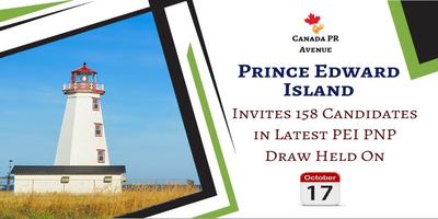 Prince Edward Island Issued 158 Invites in the Latest Draw Held on 17th October