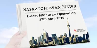 Latest SINP Draw Opened on 17th April 2019