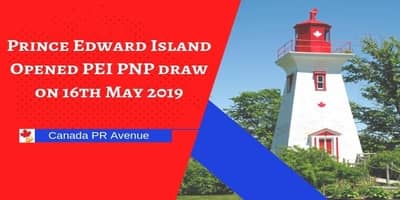 Prince Edward Island Opened PEI PNP draw on 16th May 2019